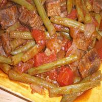 Arabic Green Beans With Beef_image