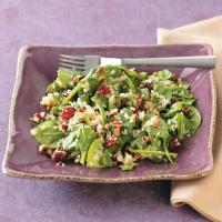Quinoa Wilted Spinach Salad image