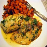 Baked Tilapia with Dill Sauce image
