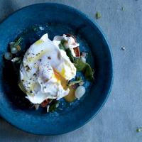 Poached Eggs on Toast with Ramps image