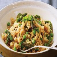 Minted Pea and Asparagus Risotto image
