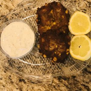 Corn and Crab Fritters with Lemon Aioli image