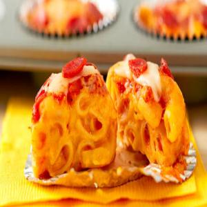 Mac and Cheese Pizza Cups image