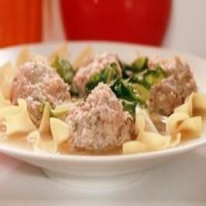 Veal Dumplings with Escarole in Broth_image
