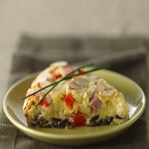 Impossibly Easy Country Dijon Wild Rice and Ham Pie_image