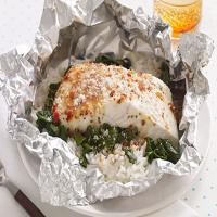 Foil-Pack Fish Florentine for Two image