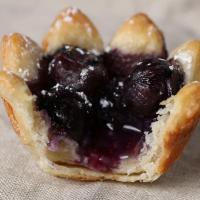 Blueberry Flower Tarts Recipe by Tasty_image