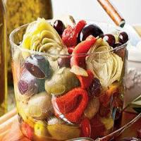 Marinated Peppers, Artichokes, and Olives image