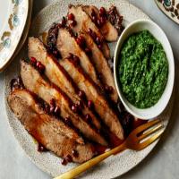 Pomegranate-Braised Brisket with Sweet-and-Spicy Zhug_image