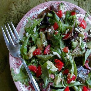 Green Salad With Mozzarella and Tomatoes image