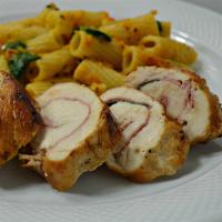 Saltimbocca di Pollo alla Romana (Prosciutto-Stuffed Chicken Breast Roulades)_image