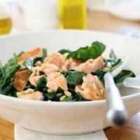 Warm Salmon and Spinach Salad image