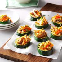 Grilled Zucchini with Peanut Chicken_image