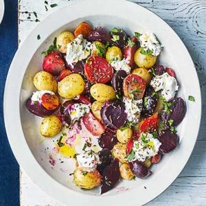 Potatoes & beets with curd, caraway & flaxseed oil_image