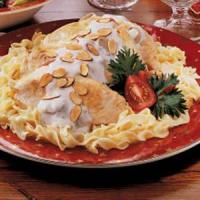 Chicken and Noodles with Mushroom Sauce image
