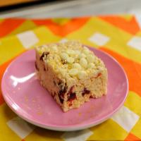 White Chocolate and Cranberry Crispy Rice Squares image