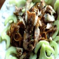 Smoked Mackerel Noodles With Cucumber and Herbs image