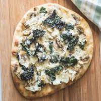Mushroom and Kale Naan Pizza Recipe - (4.3/5)_image