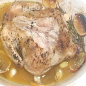 Oven-Roasted Chicken With Forty Garlic Cloves image
