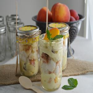 Peaches 'N Cream Mason Jar Dessert image