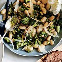 White Beans and Charred Broccoli with Parmesan_image