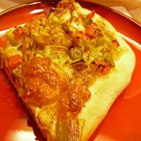 Roasted Chicken and Leek Pizza_image