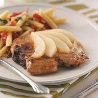 Pork Chops with Sliced Pears image