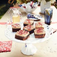 Chocolate Brownies with Peanut Butter and Jelly Frosting image