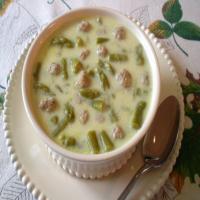Asparagus Soup With Mini Meatballs_image