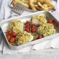 Oven-baked fish & chips image