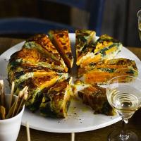 Spinach & pepper frittata image