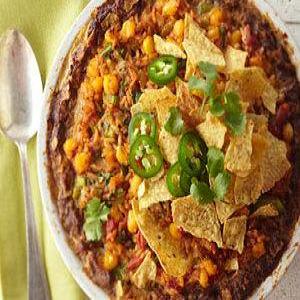 Deep-Dish Mexican Meat Loaf Pie_image