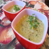 Cream of Brussels Sprout Roasted Garlic Soup image