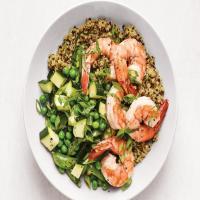 Quinoa Bowl with Shrimp and Vegetables image