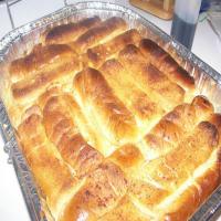 Hot Dog Bun Vanilla Bread Pudding_image