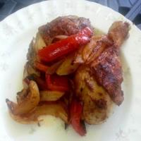 Peruvian Roasted Chicken with Sweet Onions image