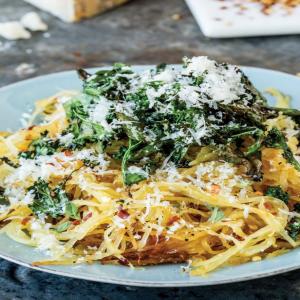 Roasted Spaghetti Squash with Kale and Parm_image