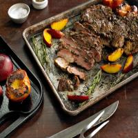Grilled Pork and Peaches image
