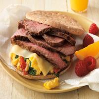 Beef and Spinach Breakfast Sandwich image