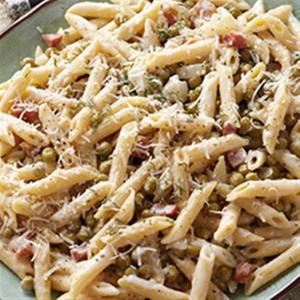 Penne with Peas and Pancetta_image