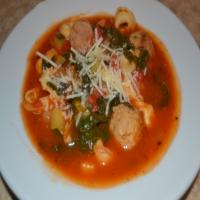 Saucy Tortellini and Meatball Soup #A1 image
