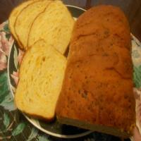 Golden Cheddar cheese bread image