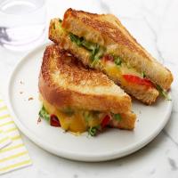 Smoked Gouda and Roasted Red Pepper Grilled Cheese image