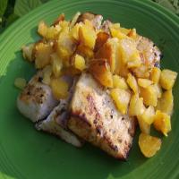 Grilled Swordfish With Pineapple-Plantain Chutney_image