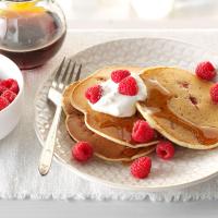 Lemon-Raspberry Ricotta Pancakes image