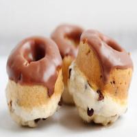 Baked Chocolate Chip Doughnuts with Chocolate Glaze image