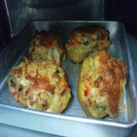 Stuffed Baked Potato With Cheese image