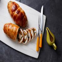 Stuffed Turkey Breast With Butternut Squash, Kale, and Sausage image