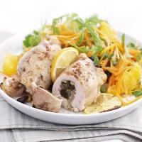 Moroccan-style chicken with carrot & orange salad image