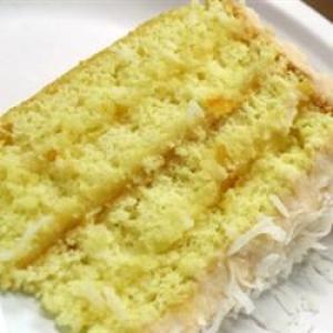 Lemon Cake with Lemon Filling and Citrus/Coconut Frosting_image